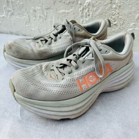 HOKA ONE ONE Bondi 8 Sneaker Women Size 8.5B - Picture 1 of 9